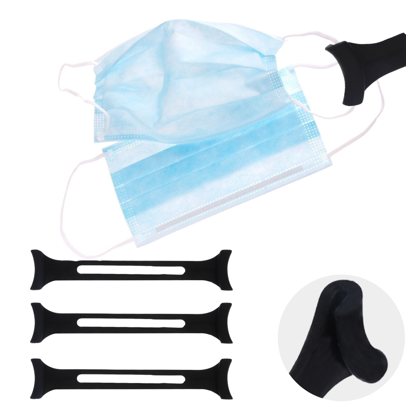Набор из 3 профессиональных си – обзор и цена Mask Ear Saver Strap